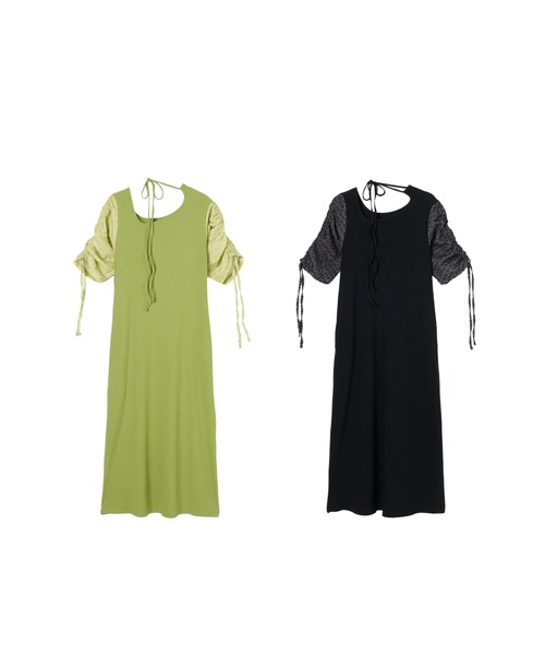 sahara（サハラ）の「Gather Sleeve Choker Dress（ワンピース