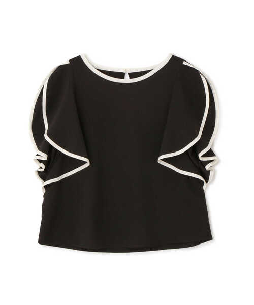 PROPORTION BODY DRESSING(プロポーションボディドレッシング)の「バイカラーラッフルスリーブブラウス / 1213210501(シャツ/ブラウス・レディース・グレー/ブラック/ホワイト系その他・SMALL/MEDIUM)」の14枚目の写真