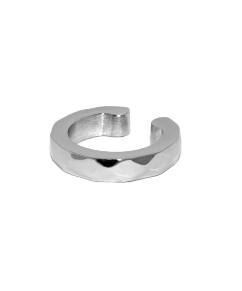 LION HEART(ライオンハート)の「LION HEART-ライオンハート-【WEB限定】デュオイヤーカフ/ツイスト/サージカルステンレス(イヤーカフ・メンズ・ブラック/シルバー・FREE)」の5枚目の写真