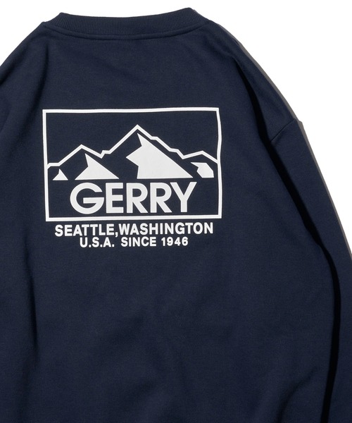 GERRY(ジェリー)の「【GERRY】裏起毛ワンポイント刺繍 バックプリント クルーネックプルオーバー(スウェット・メンズ・ネイビー/チャコールグレー/ホワイト/ライトグレー・X-LARGE/LARGE/MEDIUM)」の4枚目の写真