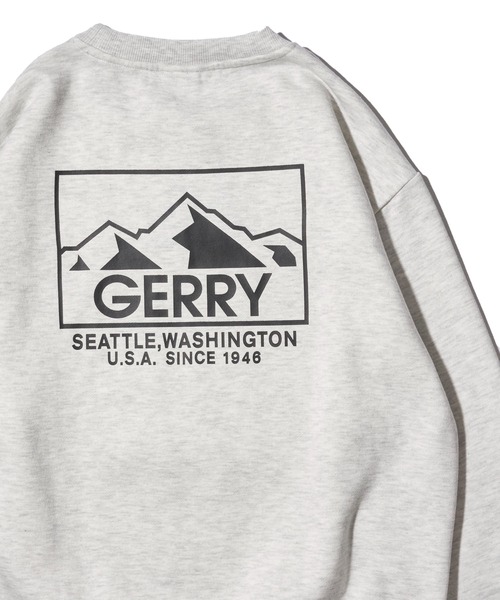 GERRY(ジェリー)の「【GERRY】裏起毛ワンポイント刺繍 バックプリント クルーネックプルオーバー(スウェット・メンズ・ネイビー/チャコールグレー/ホワイト/ライトグレー・X-LARGE/LARGE/MEDIUM)」の3枚目の写真