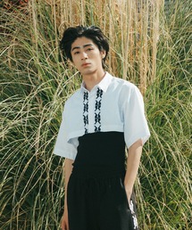 <moyan ecri>２WAY刺繍モチーフ シャツ ブラウスlucky charm motif multiway shirt