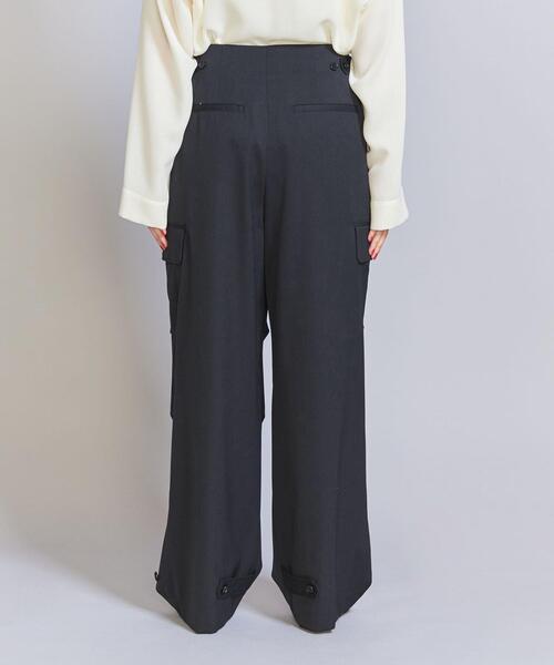 BEAUTY&YOUTH UNITED ARROWS(ビューティーアンドユースユナイテッドアローズ)の「毛ナイロンブレンド カーゴパンツ(カーゴパンツ・レディース・ネイビー/オリーブ・M/S)」の5枚目の写真