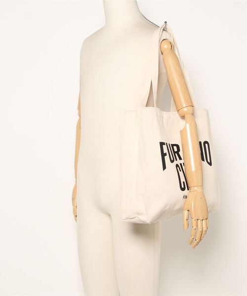sunny branch(サニーブランチ)の「★北の国から x THE BEYOND AND PRODUCTS★ FURANO CITY tote bag(トートバッグ・レディース・ブラック/オフホワイト・FREE)」の6枚目の写真