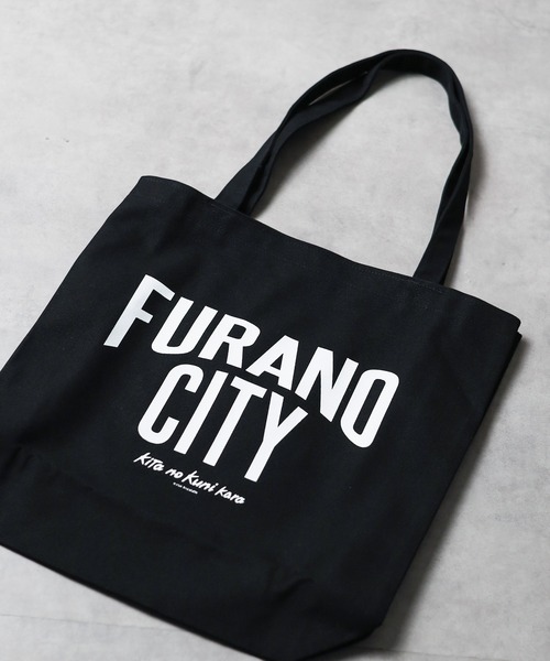 sunny branch(サニーブランチ)の「★北の国から x THE BEYOND AND PRODUCTS★ FURANO CITY tote bag(トートバッグ・レディース・ブラック/オフホワイト・FREE)」の2枚目の写真