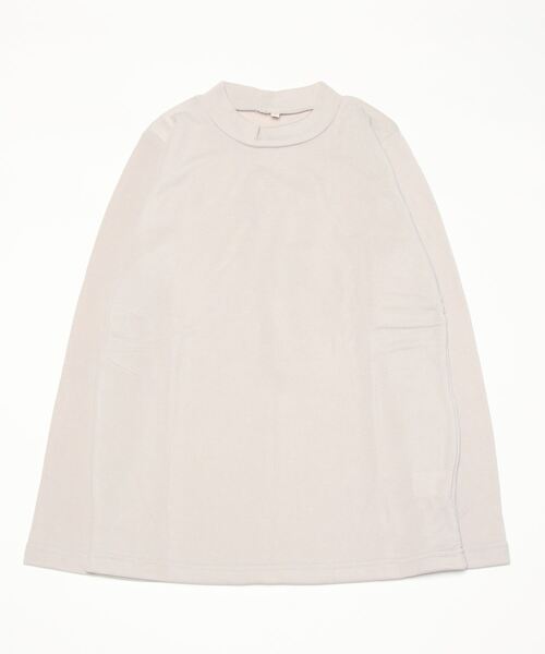 FUNALIVE（ファンアライブ）の「PAGE ONE ひまわりオイル加工ハイネック長袖（Tシャツ/カットソー・レディース・チャコール/ボルドー/パープル/ブラック/グリーン/ベージュ・LL/L/M）」の9枚目の写真