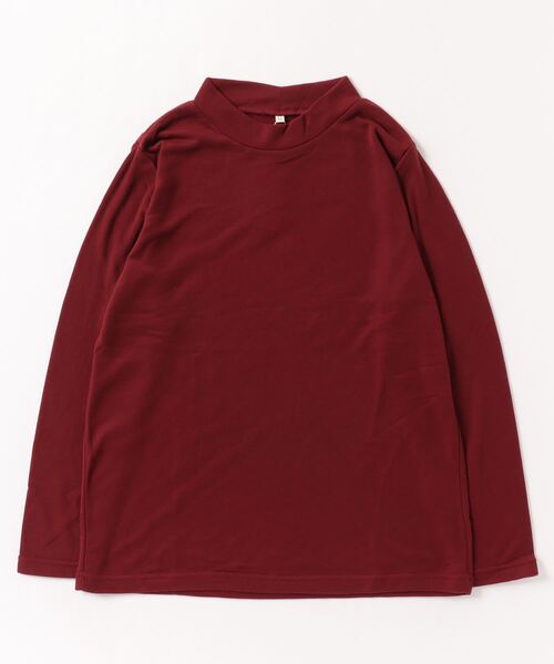 FUNALIVE（ファンアライブ）の「PAGE ONE ひまわりオイル加工ハイネック長袖（Tシャツ/カットソー・レディース・チャコール/ボルドー/パープル/ブラック/グリーン/ベージュ・LL/L/M）」の13枚目の写真