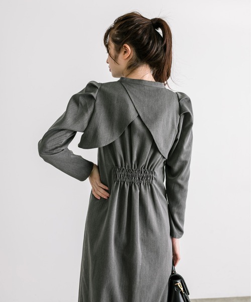 OLIVE des OLIVE（オリーブデオリーブ）の「【WEB限定】マルチウェイジャンスカ　1032090180（ジャンパースカート・レディース・チャコールグレー/ブラウン・FREE）」の8枚目の写真