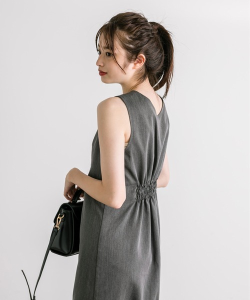 OLIVE des OLIVE（オリーブデオリーブ）の「【WEB限定】マルチウェイジャンスカ　1032090180（ジャンパースカート・レディース・チャコールグレー/ブラウン・FREE）」の13枚目の写真