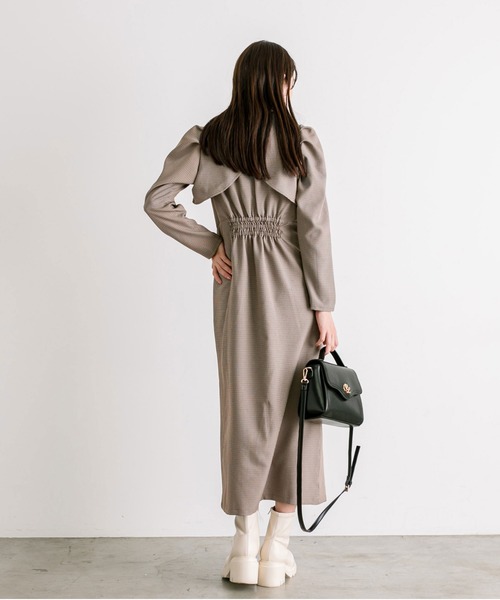 OLIVE des OLIVE（オリーブデオリーブ）の「【WEB限定】マルチウェイジャンスカ　1032090180（ジャンパースカート・レディース・チャコールグレー/ブラウン・FREE）」の17枚目の写真