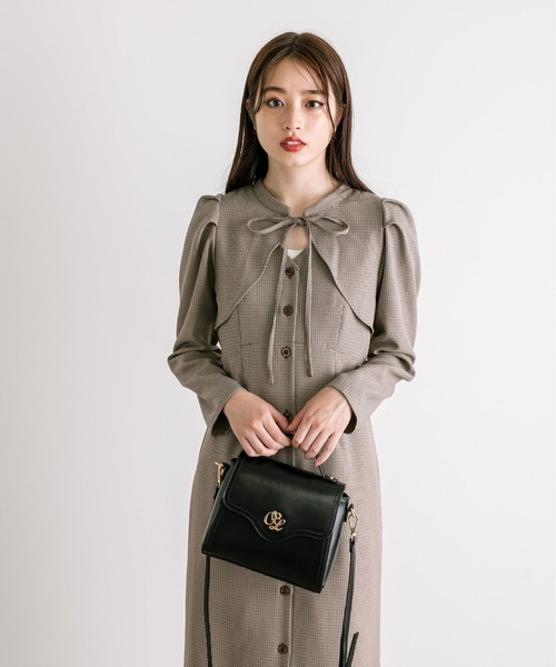 OLIVE des OLIVE（オリーブデオリーブ）の「【WEB限定】マルチウェイジャンスカ　1032090180（ジャンパースカート・レディース・チャコールグレー/ブラウン・FREE）」の18枚目の写真