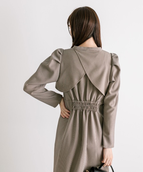 OLIVE des OLIVE（オリーブデオリーブ）の「【WEB限定】マルチウェイジャンスカ　1032090180（ジャンパースカート・レディース・チャコールグレー/ブラウン・FREE）」の20枚目の写真