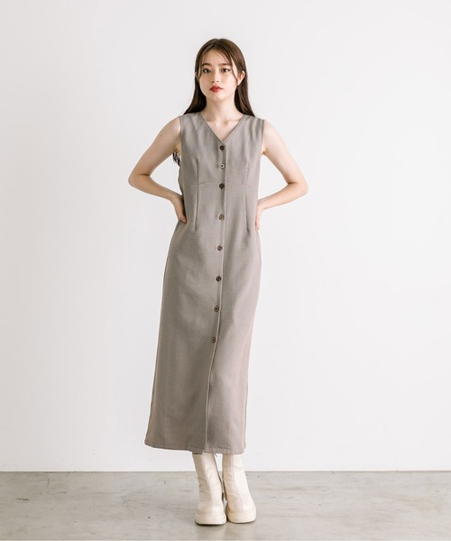 OLIVE des OLIVE（オリーブデオリーブ）の「【WEB限定】マルチウェイジャンスカ　1032090180（ジャンパースカート・レディース・チャコールグレー/ブラウン・FREE）」の21枚目の写真