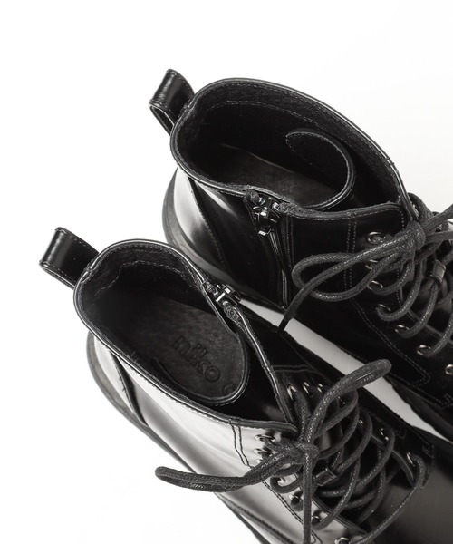 niko and...（ニコアンド）の「オリジナルレースアップブーツ（ブーツ・レディース・キャメル/ブラック/アイボリー・SMALL/MEDIUM/LARGE）」の16枚目の写真