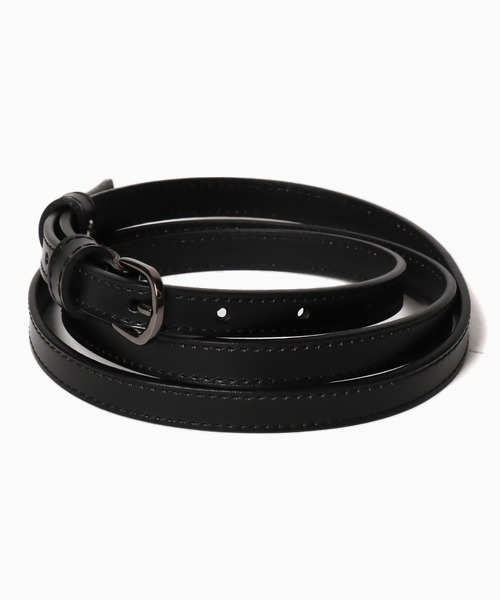 ROOPTOKYO（ループトウキョウ）の「ロングレザーナローベルト Leather Slim Belt（ベルト・メンズ・ブラック/ブラウン・FREE）」の9枚目の写真