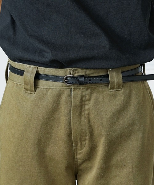 ROOPTOKYO（ループトウキョウ）の「ロングレザーナローベルト Leather Slim Belt（ベルト・メンズ・ブラック/ブラウン・FREE）」の10枚目の写真