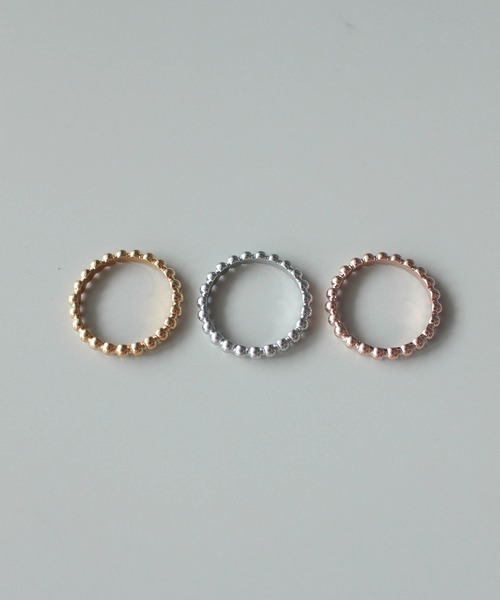 ebine（エビネ）の「金属アレルギー対応/Eternity Beads Ring / サージカルステンレス/リング（リング・レディース・シルバー/ゴールド/ピンクゴールド・16号/13号/11号/9号）」の4枚目の写真