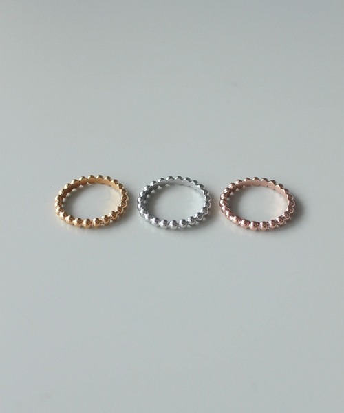 ebine（エビネ）の「金属アレルギー対応/Eternity Beads Ring / サージカルステンレス/リング（リング・レディース・シルバー/ゴールド/ピンクゴールド・16号/13号/11号/9号）」の5枚目の写真