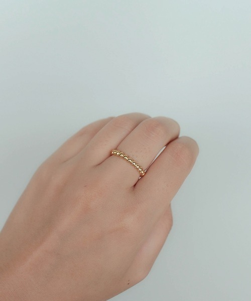 ebine（エビネ）の「金属アレルギー対応/Eternity Beads Ring / サージカルステンレス/リング（リング・レディース・シルバー/ゴールド/ピンクゴールド・16号/13号/11号/9号）」の6枚目の写真