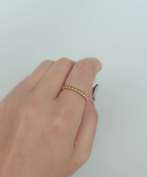 ebine（エビネ）の「金属アレルギー対応/Eternity Beads Ring / サージカルステンレス/リング（リング・レディース・シルバー/ゴールド/ピンクゴールド・16号/13号/11号/9号）」の7枚目の写真