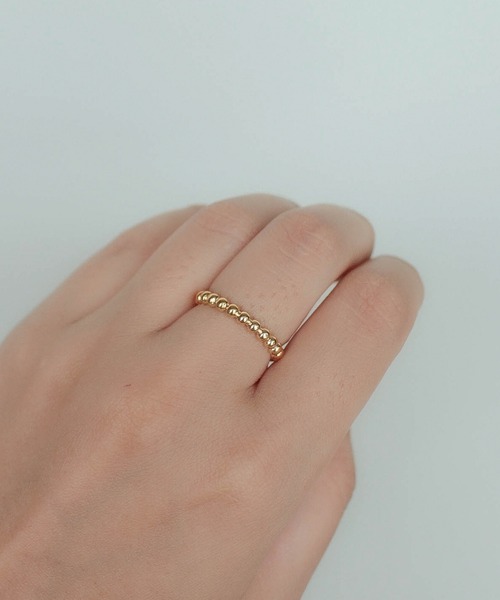 ebine（エビネ）の「金属アレルギー対応/Eternity Beads Ring / サージカルステンレス/リング（リング・レディース・シルバー/ゴールド/ピンクゴールド・16号/13号/11号/9号）」の8枚目の写真