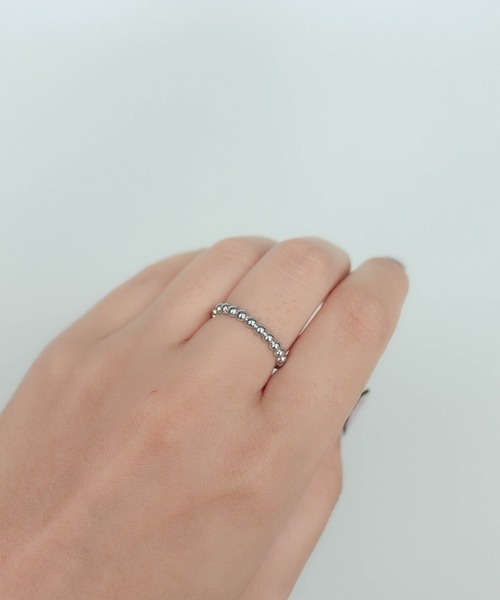 ebine（エビネ）の「金属アレルギー対応/Eternity Beads Ring / サージカルステンレス/リング（リング・レディース・シルバー/ゴールド/ピンクゴールド・16号/13号/11号/9号）」の10枚目の写真