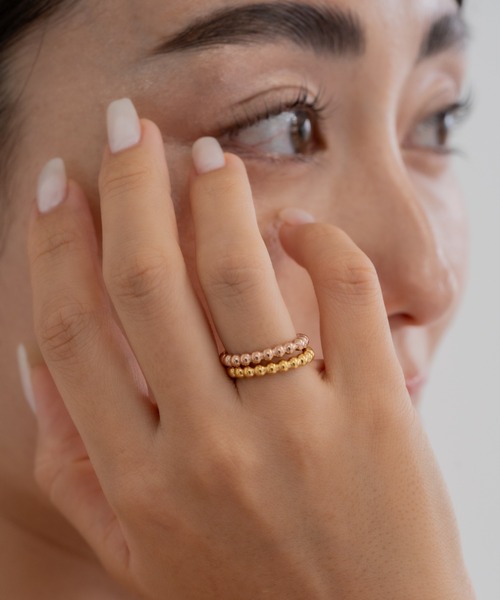 ebine（エビネ）の「金属アレルギー対応/Eternity Beads Ring / サージカルステンレス/リング（リング・レディース・シルバー/ゴールド/ピンクゴールド・16号/13号/11号/9号）」の14枚目の写真