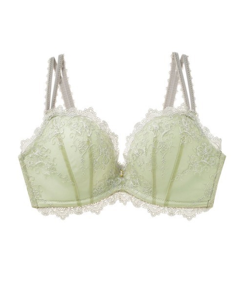 tutuanna（チュチュアンナ）の「ブラジャー [特盛ブラ]フラムールトワレブラ（ブラジャー・レディース・チャコール/グレー/オリーブ/エンジ/アイボリー/サックスブルー/ピンク/グレイッシュブルー・E75/C65/E70/A75/E65/C75/C70/D80/B65/D75/D65/D70/B75/A65/A70/B70/C80/E80）」の4枚目の写真