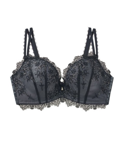 tutuanna（チュチュアンナ）の「ブラジャー [特盛ブラ]フラムールトワレブラ（ブラジャー・レディース・チャコール/グレー/オリーブ/エンジ/アイボリー/サックスブルー/ピンク/グレイッシュブルー・E75/C65/E70/A75/E65/C75/C70/D80/B65/D75/D65/D70/B75/A65/A70/B70/C80/E80）」の10枚目の写真