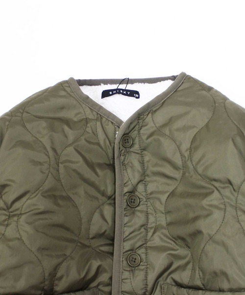 SSUR キルティングジャケット セール】裏ボアキルティングジャケット（ノーカラージャケット）｜ZI