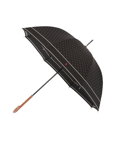 【未使用】ラルフローレン 長傘 雨傘 65cm ポニー 総柄 ブラック 雨傘】ポロ ラルフ ローレン (POLO RALPH LAUREN) ビニール傘