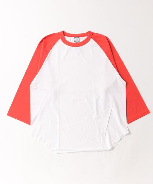 WALLA WALLA SPORT/ワラワラスポーツ 3/4 baseball Tee 2tone