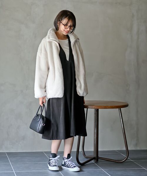 rps（アールピーエス）の「フェイクファースタンドコート（ブルゾン