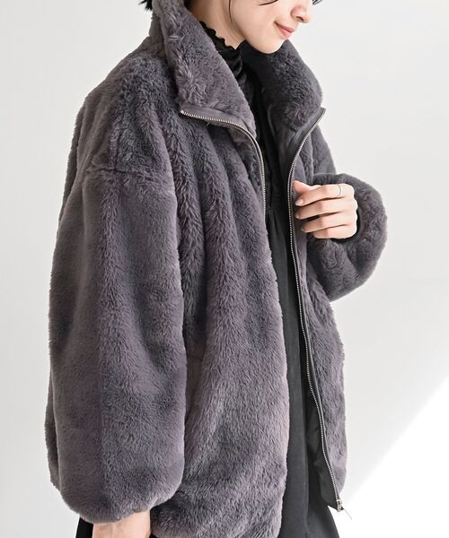 フェイクファースタンドコート（ブルゾン）｜rps（アールピーエス）の