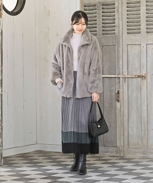 フェイクファースタンドコート（ブルゾン）｜rps（アールピーエス）の