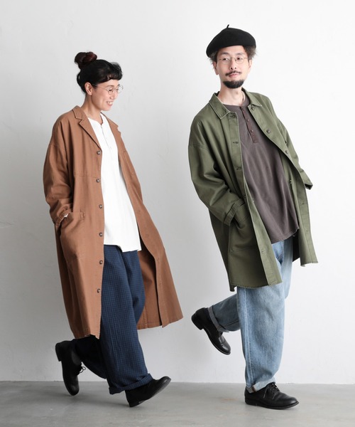 soulberry（ソウルベリー）の「僕と私の、ヘンリーネックなロンT（Tシャツ/カットソー・レディース・ブラウン/ホワイト/ブラック・3/2/4）」の4枚目の写真