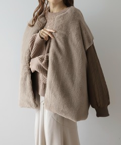 DEFORMATION COLLAR SHAGGY COAT（その他アウター）｜Ameri