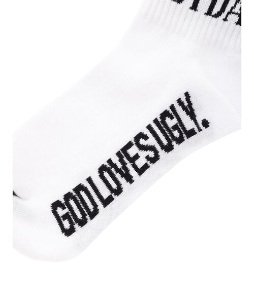 GYDA（ジェイダ）の「GYDAソックス（ソックス/靴下・レディース・ブラック/オフホワイト・FREE）」の7枚目の写真