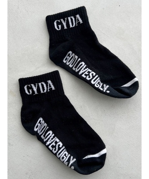 GYDA（ジェイダ）の「GYDAソックス（ソックス/靴下・レディース・ブラック/オフホワイト・FREE）」の2枚目の写真