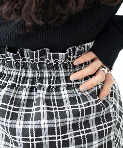 WEGO(ウィゴー)の「WEGO/チェック切替ミニスカート(スカート・レディース・グリーン系その他2/ブラウン系その他2/ブラック系その他2・FREE)」の8枚目の写真