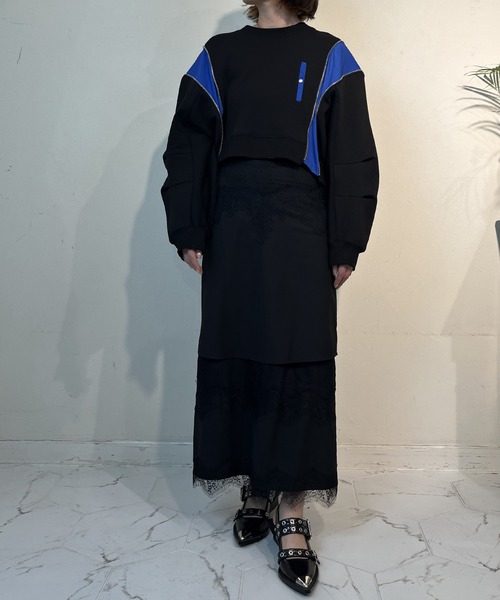 AULA AILA セットアップ 倖田來未着用 AULA AILA（アウラ アイラ）別注ウエストドロストリングシャツ