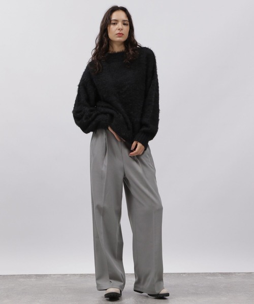 LAKOLE(ラコレ)の「起毛タックパンツ / 988004(その他パンツ・レディース・ブラウン系その他/グレー/アイボリー/ブラック・SMALL/MEDIUM)」の10枚目の写真