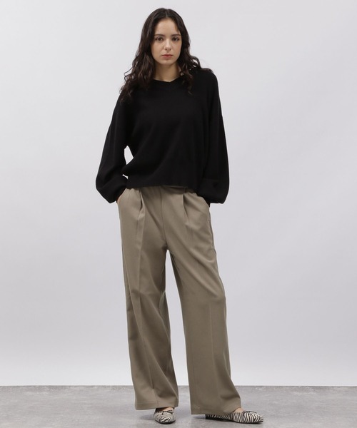 LAKOLE(ラコレ)の「起毛タックパンツ / 988004(その他パンツ・レディース・ブラウン系その他/グレー/アイボリー/ブラック・SMALL/MEDIUM)」の15枚目の写真