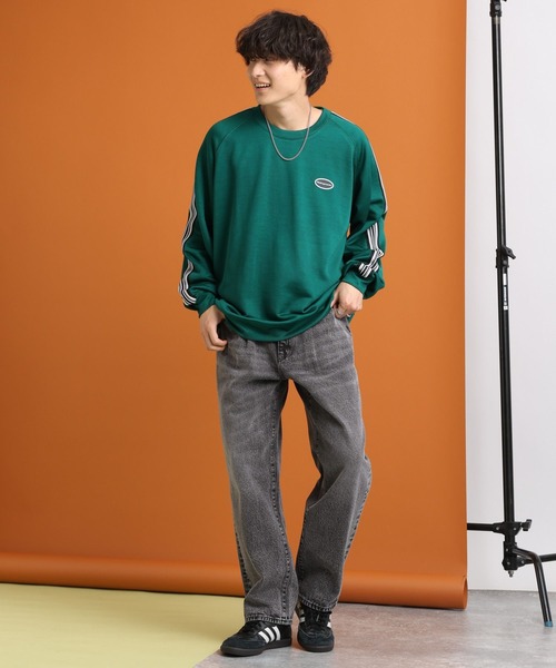 RAGEBLUE（レイジブルー）の「12oz DENIM BAGGY WIDE PANTS/ルーズフィット/12オンスデニム/バギーパンツ（デニムパンツ・メンズ・ライトブルー/ブルー/ライトグレー/グレー・SMALL/LARGE/MEDIUM）」の18枚目の写真