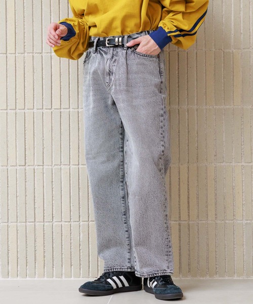 セール】12oz DENIM BAGGY WIDE PANTS/ルーズフィット/12オンス