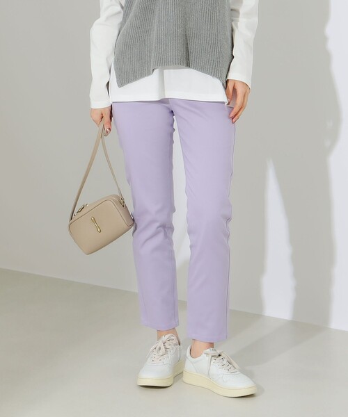 B:MING by BEAMS（ビーミングバイビームス）の「ストレッチ テーパード パンツ（その他パンツ・レディース・ライトグレー/ミント/パープル系その他5/ブラック・SMALL/MEDIUM/LARGE）」の4枚目の写真