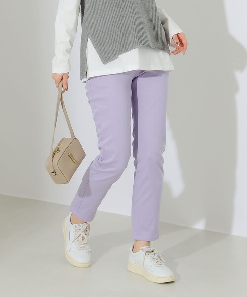 B:MING by BEAMS（ビーミングバイビームス）の「ストレッチ テーパード パンツ（その他パンツ・レディース・ライトグレー/ミント/パープル系その他5/ブラック・SMALL/MEDIUM/LARGE）」の8枚目の写真