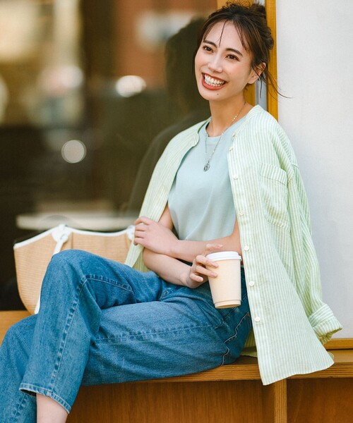 23区（ニジュウサンク）の「【CLASSY.6月号掲載/洗える】23区DENIM コクーンシルエット パンツ（デニムパンツ・レディース・スカイブルー系/ネイビー系/ホワイト系・50/48/46/44）」の5枚目の写真