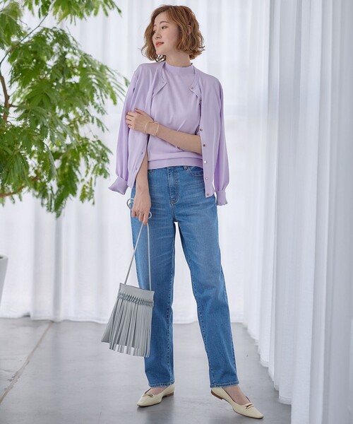 23区（ニジュウサンク）の「【CLASSY.6月号掲載/洗える】23区DENIM コクーンシルエット パンツ（デニムパンツ・レディース・スカイブルー系/ネイビー系/ホワイト系・50/48/46/44）」の9枚目の写真
