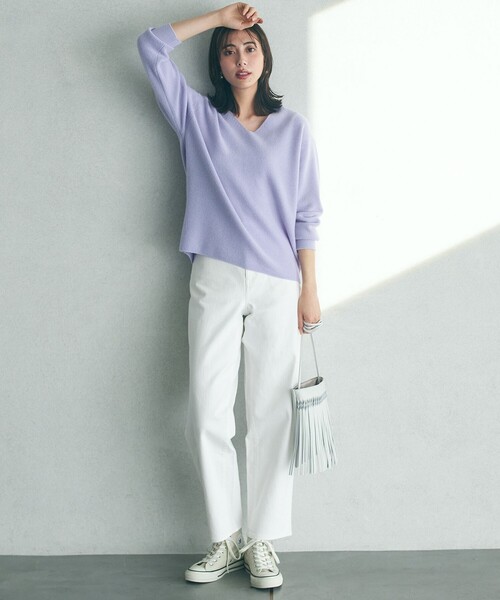 23区（ニジュウサンク）の「【CLASSY.6月号掲載/洗える】23区DENIM コクーンシルエット パンツ（デニムパンツ・レディース・スカイブルー系/ネイビー系/ホワイト系・50/48/46/44）」の15枚目の写真